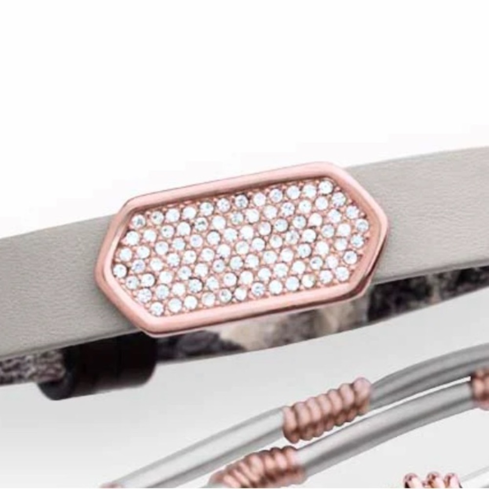 GEO Bar - Pave Rose Gold
